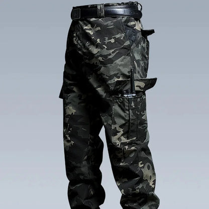 Water Resistant Tactical Work Pants - Multi Pocket Outdoor Military Style Casual Trousers for Men Spring Autumn