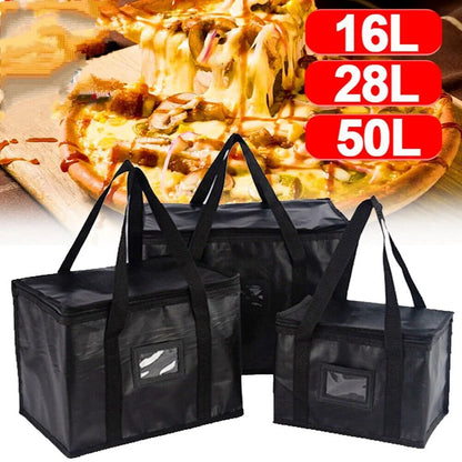 Insulated Thermal Cooler Bag — Large Drink & Food Storage Bag with Zipper, Chilled Lunch Box for Picnic & Meal Storage