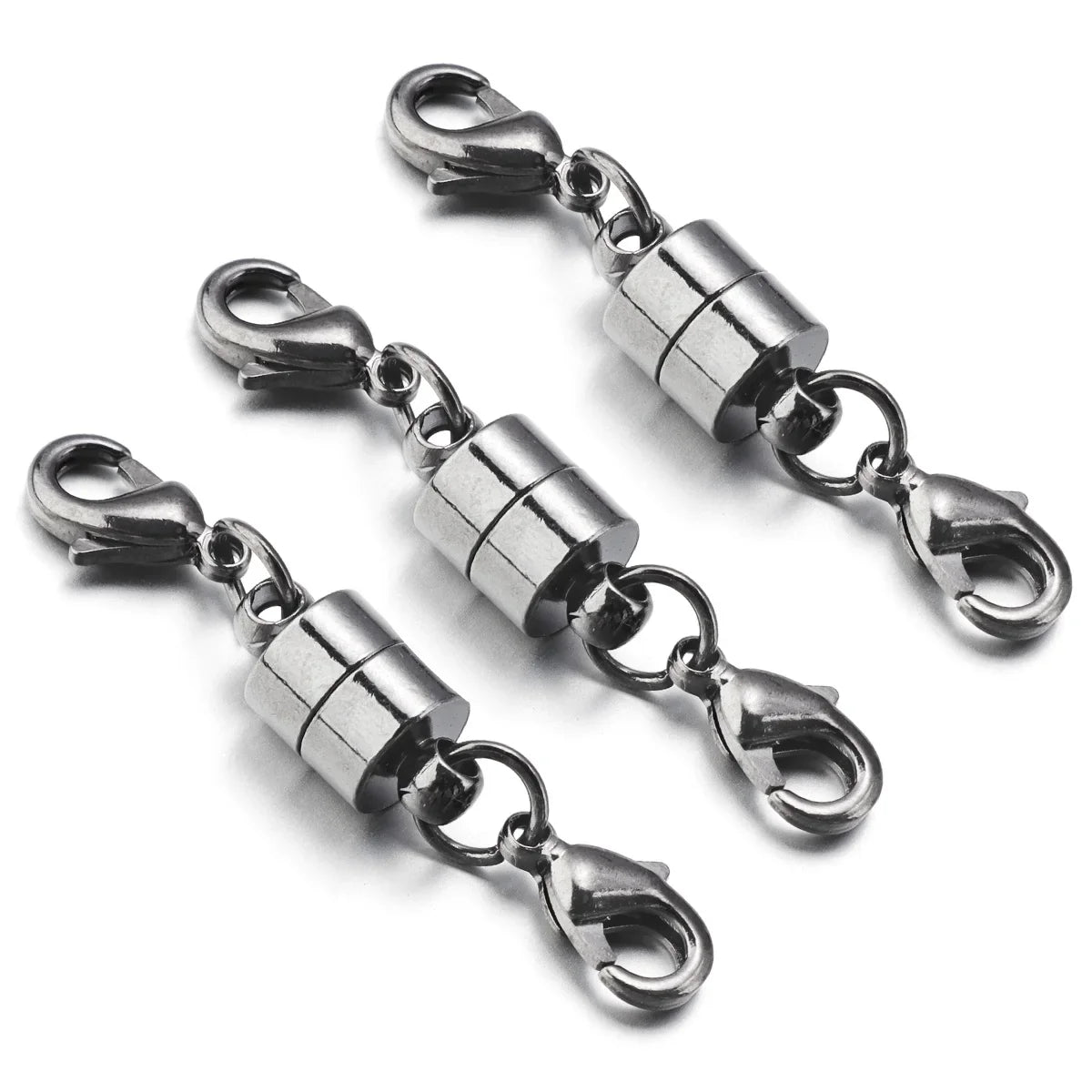 Magnetic Jewelry Clasps - Copper Double Lobster Clasp Connectors for DIY Bracelets & Jewelry Making