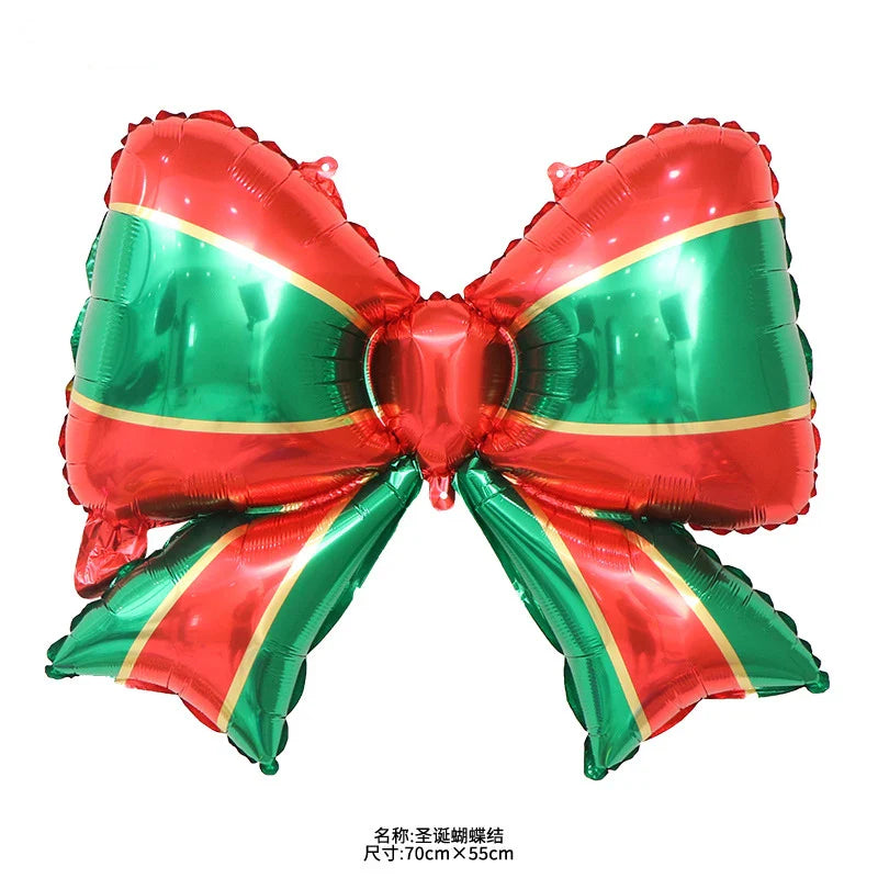 Merry Christmas Foil Balloon Set – Santa Snowman Christmas Tree Elk Cartoon Party Decorations Supplies