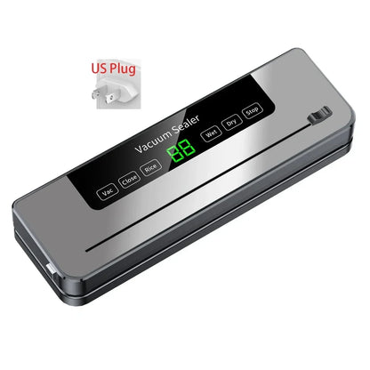 Electric Vacuum Sealer Machine for Food Storage, Touch Button Dry & Wet Mode, Built-in Cutter, Kitchen Vacuum Packaging System