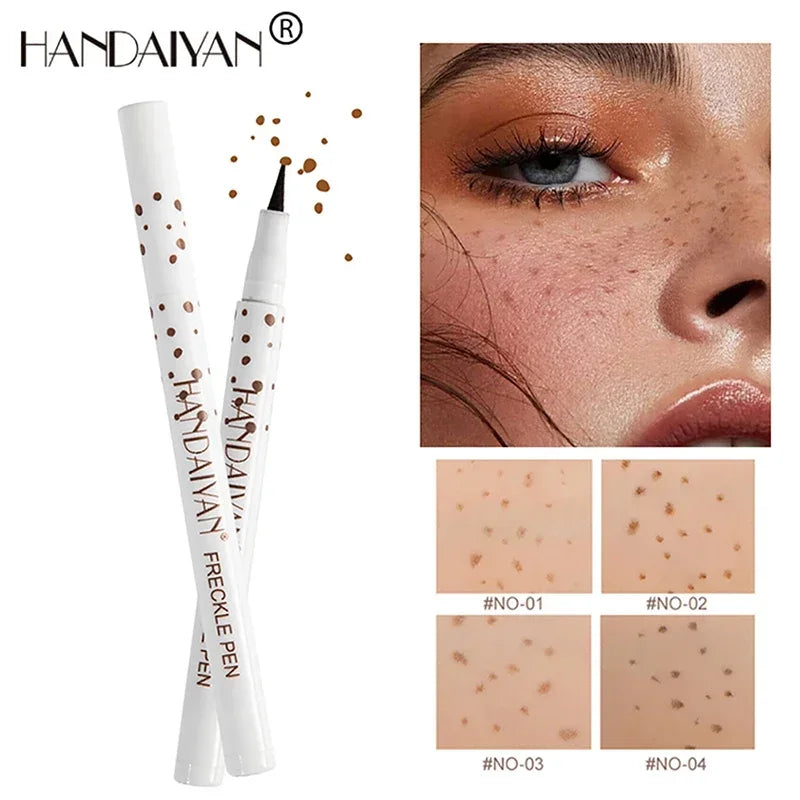 Face Fake Freckles Pen – Natural Waterproof Lifelike Dot Spot Makeup Tool for Long-Lasting Look