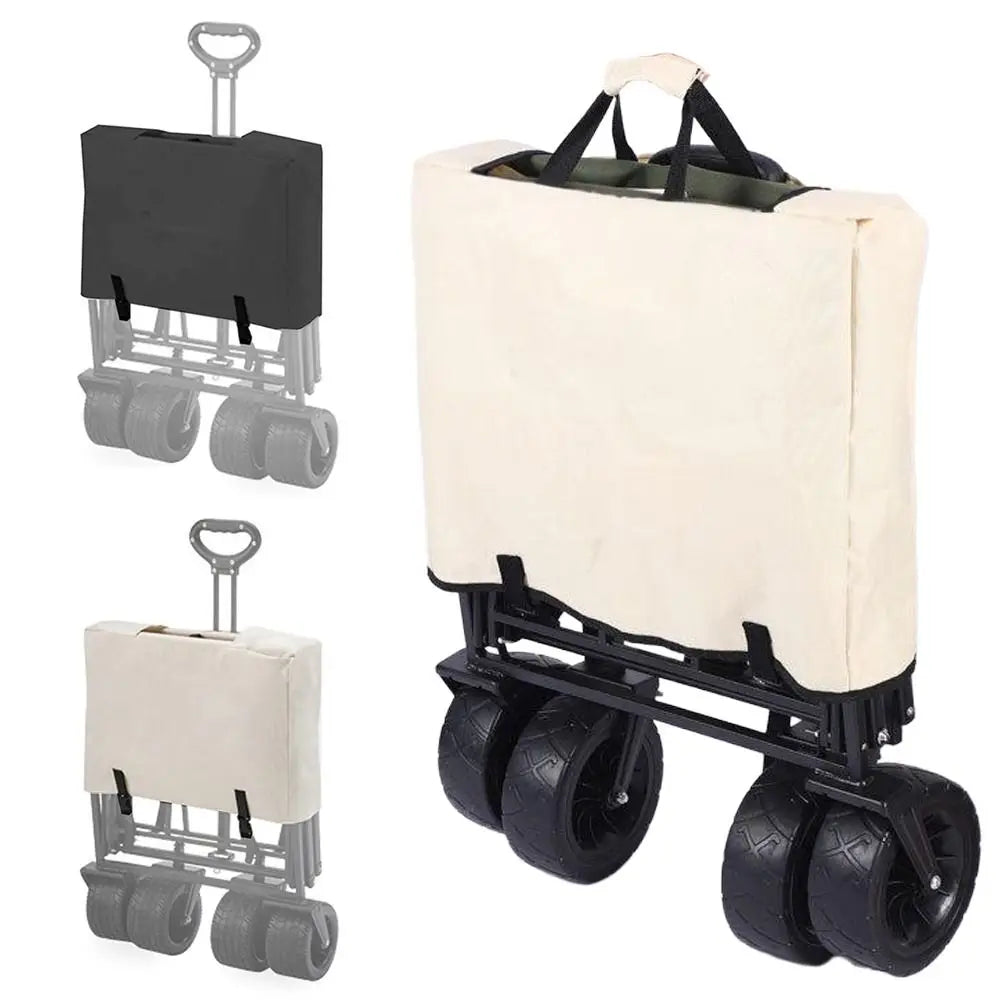 Universal Folding Trolley Storage Bag - Portable Sun & Dust Protection Cover for Camping Trailers