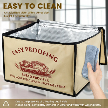 Versatile Dough Proofer with Heater – Temperature-Controlled, Collapsible Dough Proofing Box with Timer for Bread Making