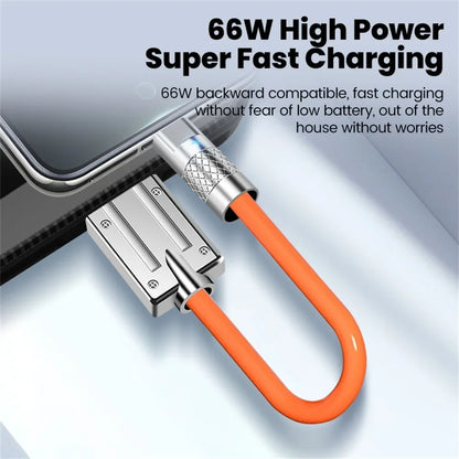 Elough 66W Short USB-C to Type-C Cable – 25CM/50CM Fast Charging Cord for iPhone 15/16 Pro, Samsung, Xiaomi