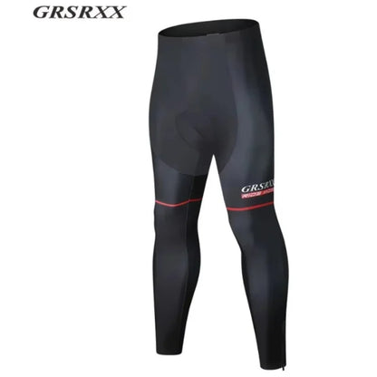 X-TIGER Thermal Winter Cycling Bib Pants for Men with 5D Gel Padding & Back Pocket – Fleece Sports MTB & Road Bike Warm Bibs