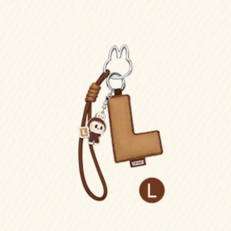 POP MART Labubu The Monsters Pin — Love Series Letter Pendant Blind Box, Mystery Toy Figure Ornament