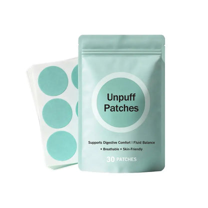 30 Patch Unpuff Digestive Support Patches – Appetite Control & Fluid Balance Breathable Wellness Patches
