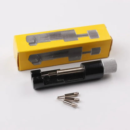 Metal Watch Strap Link Pin Remover Tool — Watch Repair Kit with 3 Extra Pins for Watchmakers