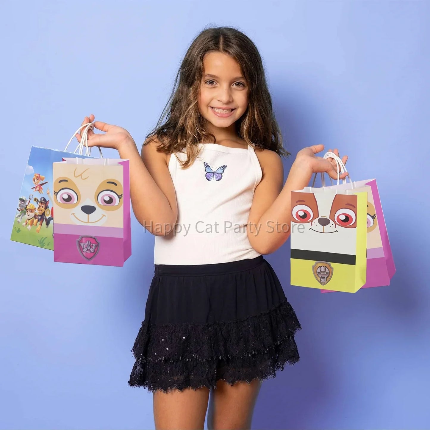 PAW Patrol Birthday Gift Bags – Skye & Paw Patrol Candy Party Favor Bags for Boys & Girls Party Supplies & Treat Packaging