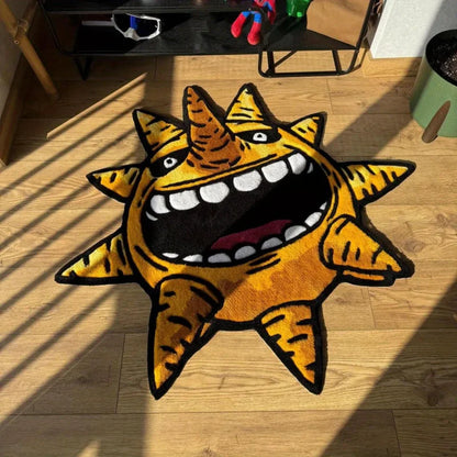 Anime Style Sun Carpet - Creative Living Room & Bedroom Decor Rug for Home and Festival Gifts