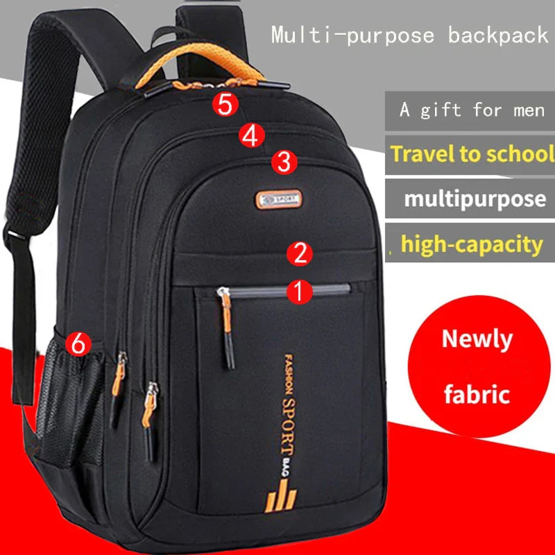 Ladies’ Korean-Style Backpack — Trendy Large Capacity Student Travel Bag for High School & Middle School