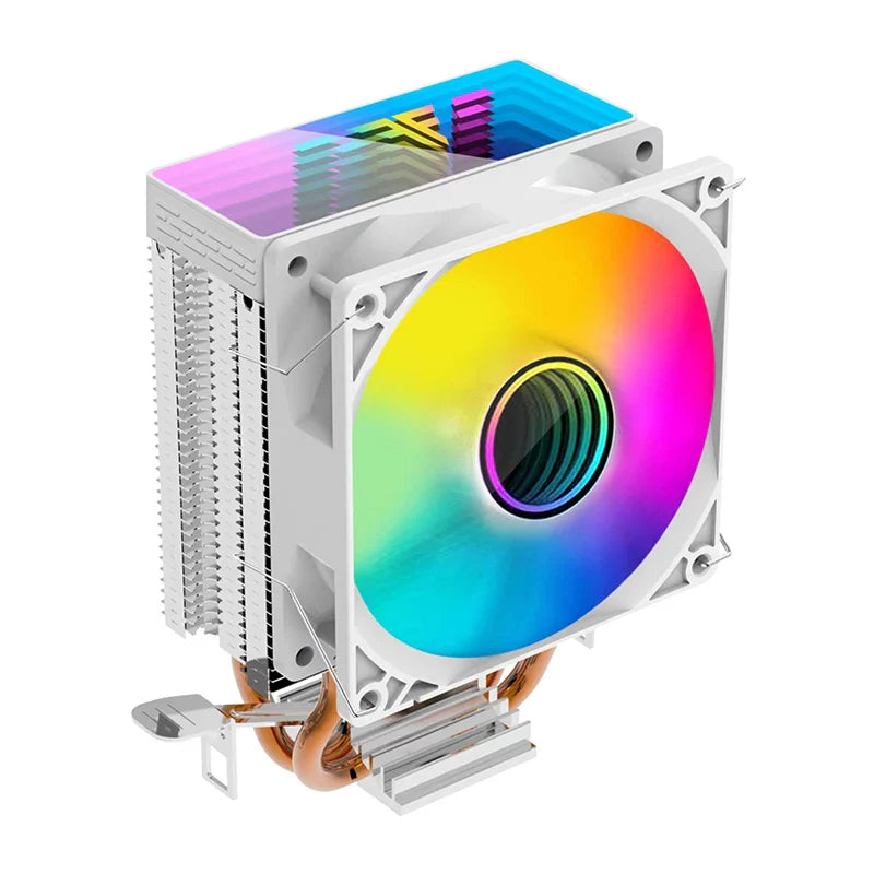 METALFISH ZH1200 CPU Cooler — 2 Heatpipe ARGB Radiator with 4-Pin PWM Silent Fan for Intel LGA 1700/1200/115X/1366/2011 & AMD AM5/AM4/AM3