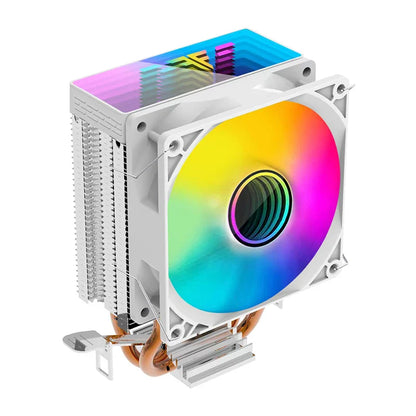 METALFISH ZH1200 CPU Cooler — 2 Heatpipe ARGB Radiator with 4-Pin PWM Silent Fan for Intel LGA 1700/1200/115X/1366/2011 & AMD AM5/AM4/AM3