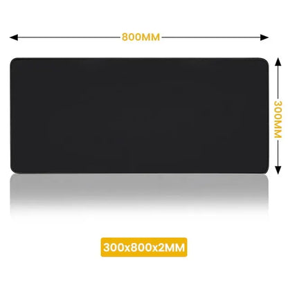 XXL Extended Gaming Mouse Pad 900x400mm – Black Desk Mat for Keyboard & Mouse, Non-Slip Computer Carpet for Office & Gaming Setup