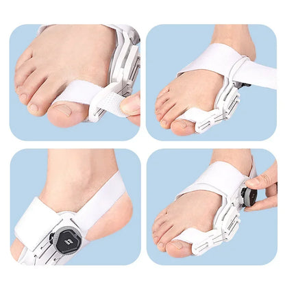 Bunion Corrector for Men & Women – Adjustable Hallux Valgus Toe Separator & Pedicure Straightener