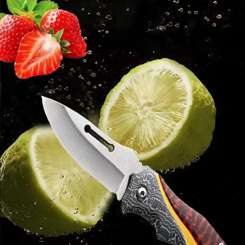 High Hardness Multifunctional Folding Pocket Knife - Ideal for Household, Outdoor, Hunting, and Fishing