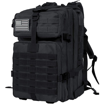 QT&QY 30/45L Tactical Backpack - Outdoor Hiking and Traveling Survival Bag, 3P Assault Pack with EDC MOLLE Design for Trekking and Hunting
