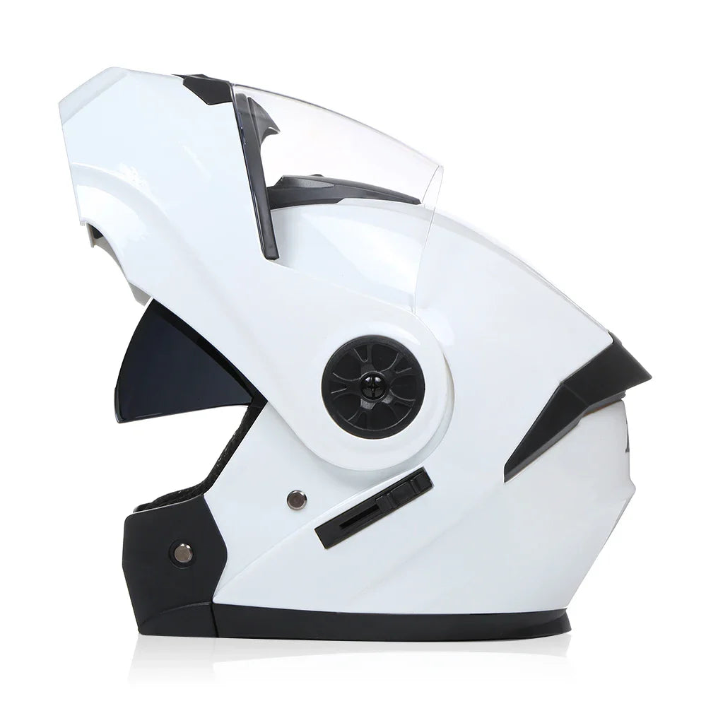 BLD Personalized Full Face Motorcycle Helmet – Dual Lens Modular Flip-Up Casco Moto for Men & Women