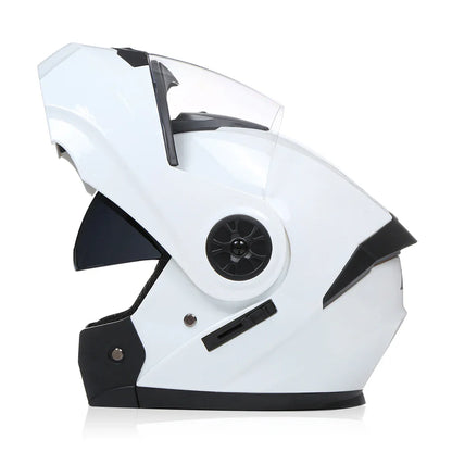 BLD Personalized Full Face Motorcycle Helmet – Dual Lens Modular Flip-Up Casco Moto for Men & Women