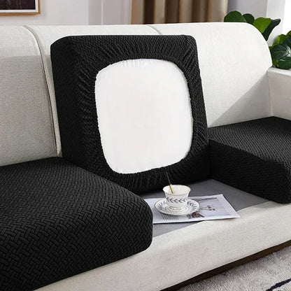 Thick Jacquard Elastic Sofa Seat Cover – Anti-Dust Removable Couch Cushion Protector Slipcover