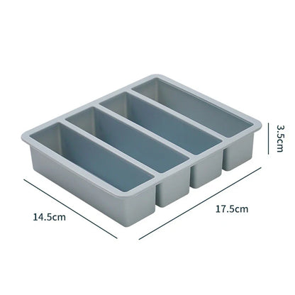 Extra Large Silicone Freezer Tray with Lid – Giant 4-Cube Food Storage Mold for Soup, Sauce & Meal Prep Ice Cubes Kitchen Container
