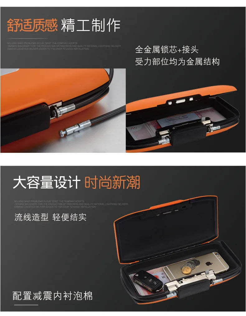 Portable Safe Case with 4-Digit Combination Lock – Hidden Security Storage Box for Outdoor, Camping, Hiking, Sports & Gym