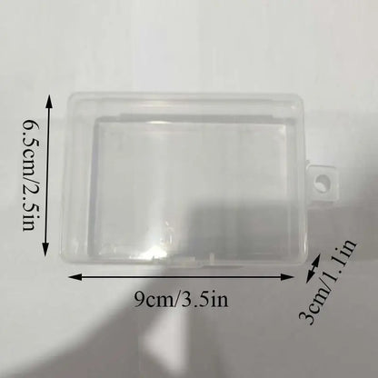 Mini Rectangular Plastic Storage Box – Translucent, Dustproof Jewelry & Small Item Container