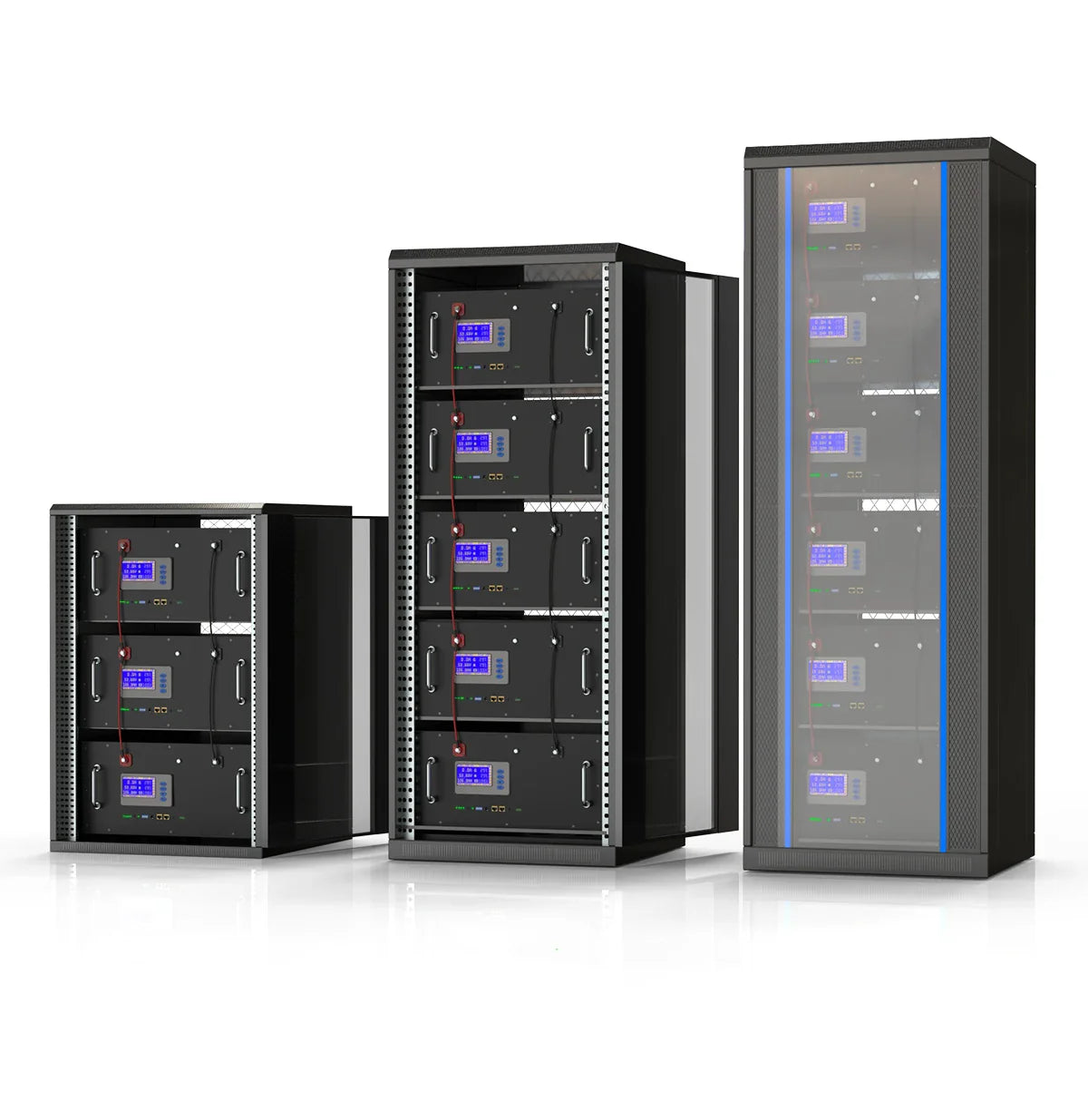 LiFePO4 48V 100Ah/200Ah Lithium Solar Battery Pack – 51.2V 10kW, 6000 Cycles, 16S 200A BMS, Max 32 Parallel for Inverter