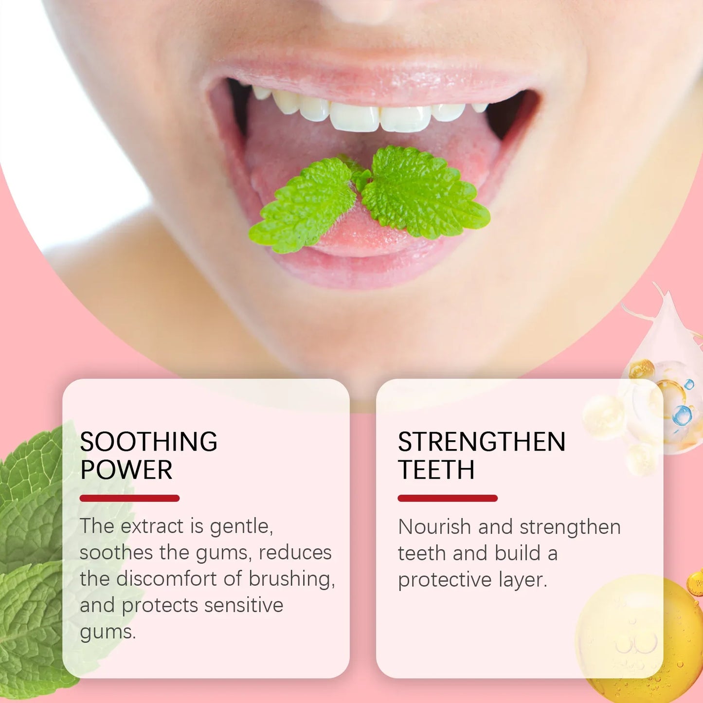 Probiotic Mint Toothpaste | Fresh Breath, Plaque & Stain Removal, Teeth Brightening for Smokers