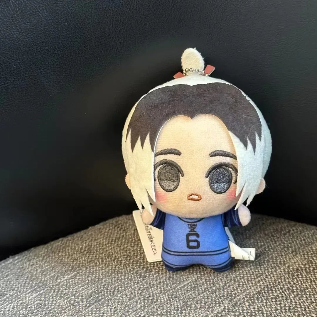 Mini Blue Lock Nagi Plush Keychain – Cute Anime Backpack Charm & Stuffed Doll Gift