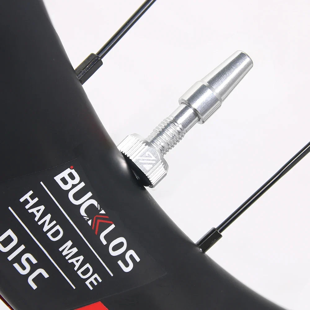 BUCKLOS Tubeless Presta Valves 40–100mm — Aluminum Alloy Bike Valve Stem for Road & MTB