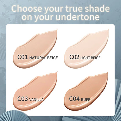 Catkin Phoenix Cushion Foundation – Full Coverage, Sheer Satin Finish, Light Beige with Refill Included