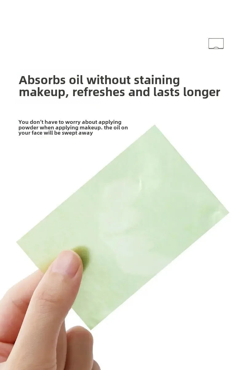 100/300PCS or 6 Packs Portable Facial Oil Blotting Papers – Oil Control & Face Cleansing Wipes