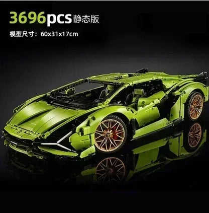 3696pcs Technical Building Blocks — Compatible MOC 42115 Sports Car Model for Adults & Boys