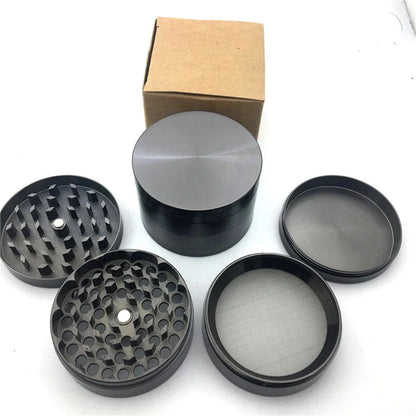 Mini 4-Layer Metal Herb Grinder — 63mm Zinc Alloy Tobacco & Dry Herb Crusher for Smoking Accessories