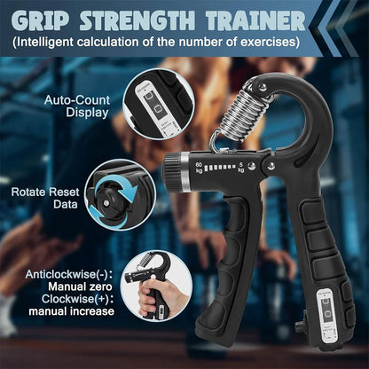 Adjustable 5–60Kg Heavy Hand Gripper – Fitness Hand Exerciser & Wrist Strengthener for Finger Training and Recovery