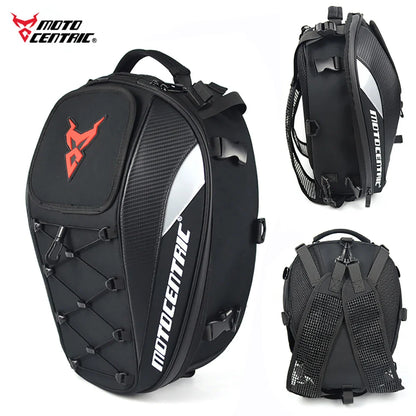 Waterproof Motorcycle Saddle Bag - Reflective, Multi-functional Motorcycle Backpack, High-Capacity Tail Bag Luggage