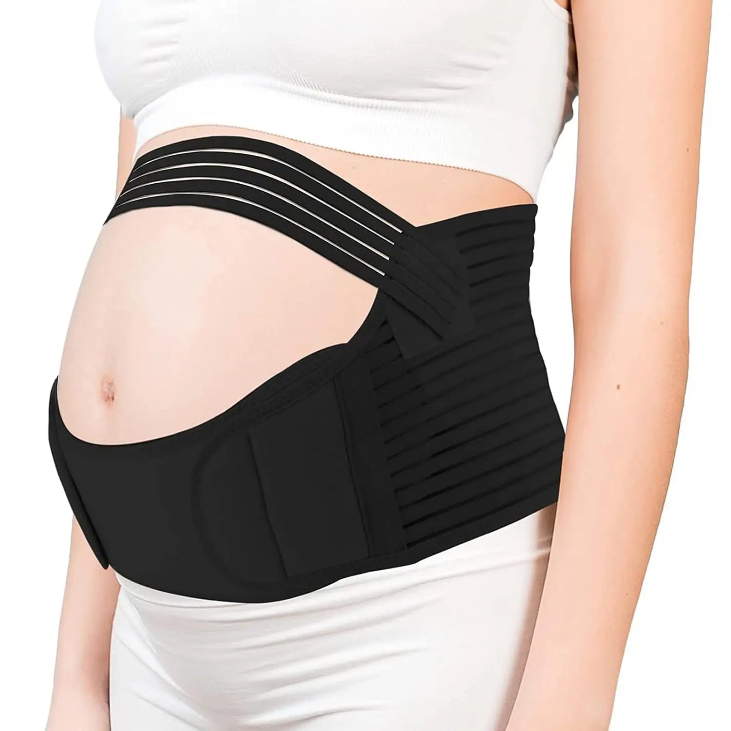 Pregnancy Support Belly Band — Adjustable Maternity Waist & Back Brace for Abdomen Care and Comfort