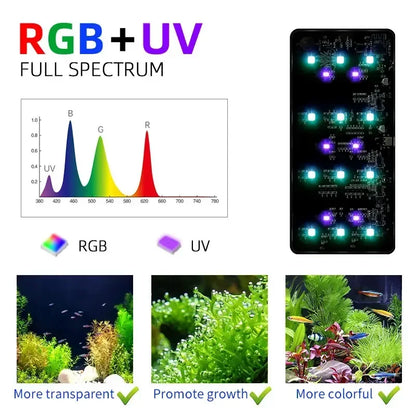 WEEK AQUA USB Aquarium Light – Full Spectrum LED for Plant Growth, Nano & Microlandscape Aquariums