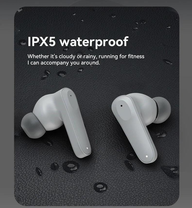 mzymi A98 TWS True Wireless Earbuds | ENC Noise-Reducing Waterproof Sport Headphones