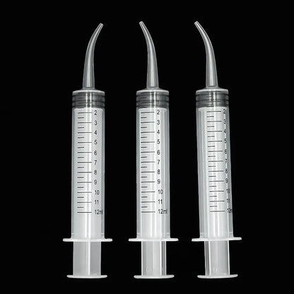 Elbow Syringe Bird Feeding Tool - 12ml Needleless Plastic Medicine Feeder for Pigeon Chick Hand Feeding