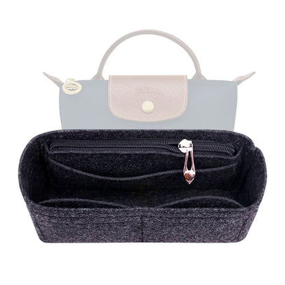Felt Bag Insert Organizer — Purse & Handbag Organizer for Longchamp Mini Shoulder Bag