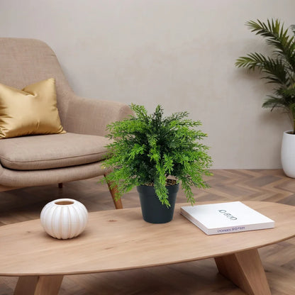 Artificial Cypress Topiary Plants - UV-Resistant Faux Cedar Bushes with Spike for Outdoor Decor