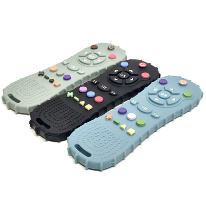 Baby Remote Control Teether Set – Silicone Teething Toy & Anti-Bite Bracelet (1–3PCS) | Safe Pacifier, Soothing Chew Toys for Infants