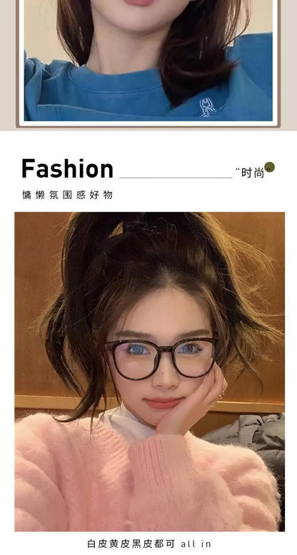 Transparent Round & Square Blue Light Blocking Glasses for Men & Women – Anti-Glare Computer Eyewear
