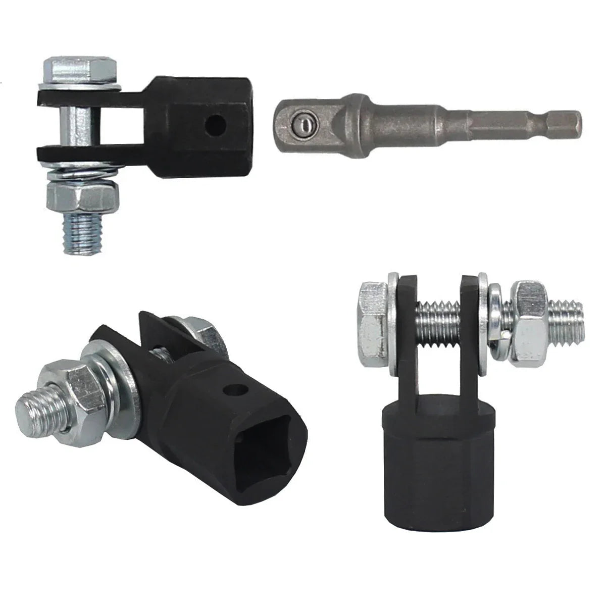 Scissor Jack Adapter — 1/2 Inch Chrome Vanadium Steel Wrench Tool for Automotive Jack & Impact Drill Sockets