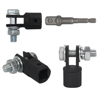 Scissor Jack Adapter — 1/2 Inch Chrome Vanadium Steel Wrench Tool for Automotive Jack & Impact Drill Sockets