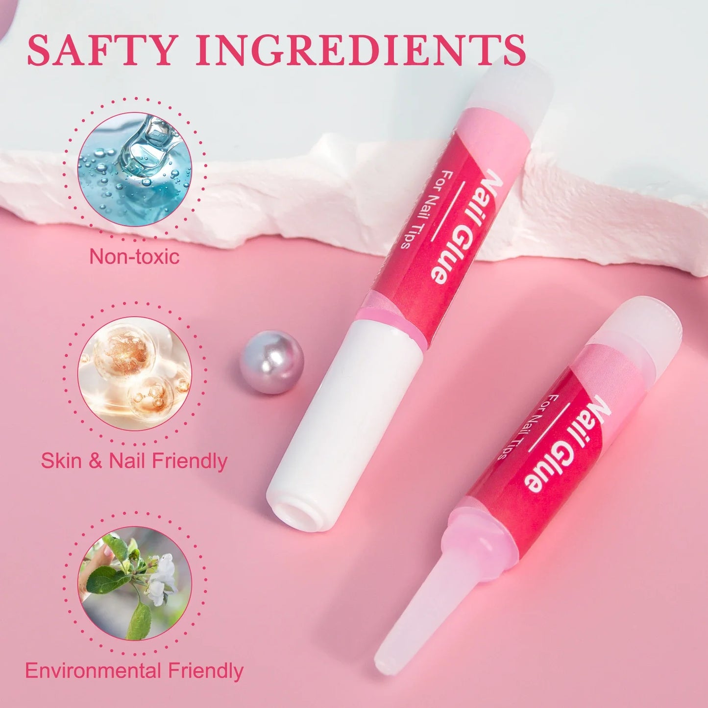 14PCS Nail Glue for Press-On Nails – Super Strong Acrylic Nail Glue, Long-Lasting for Salon Quality Results