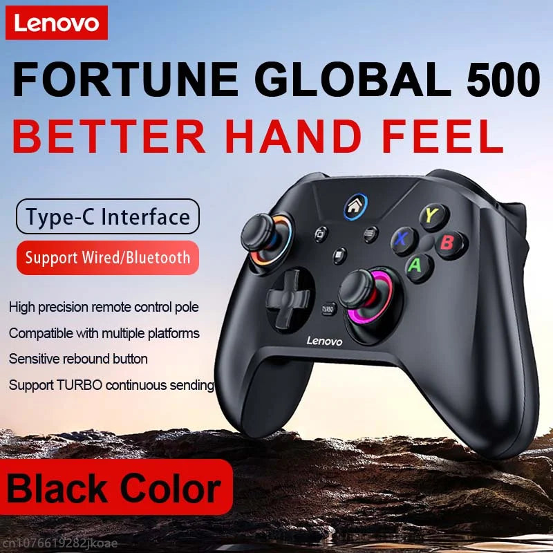 Lenovo S02 Wireless Bluetooth RGB Controller - Multi-Function Gamepad for Nintendo Switch OLED, Switch Lite, PC & Mobile